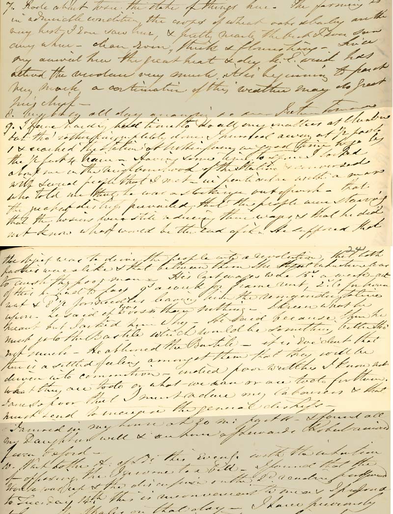 Diary entry for 9 June 1842 (Ne 2 F 6/1, pp.240-241)