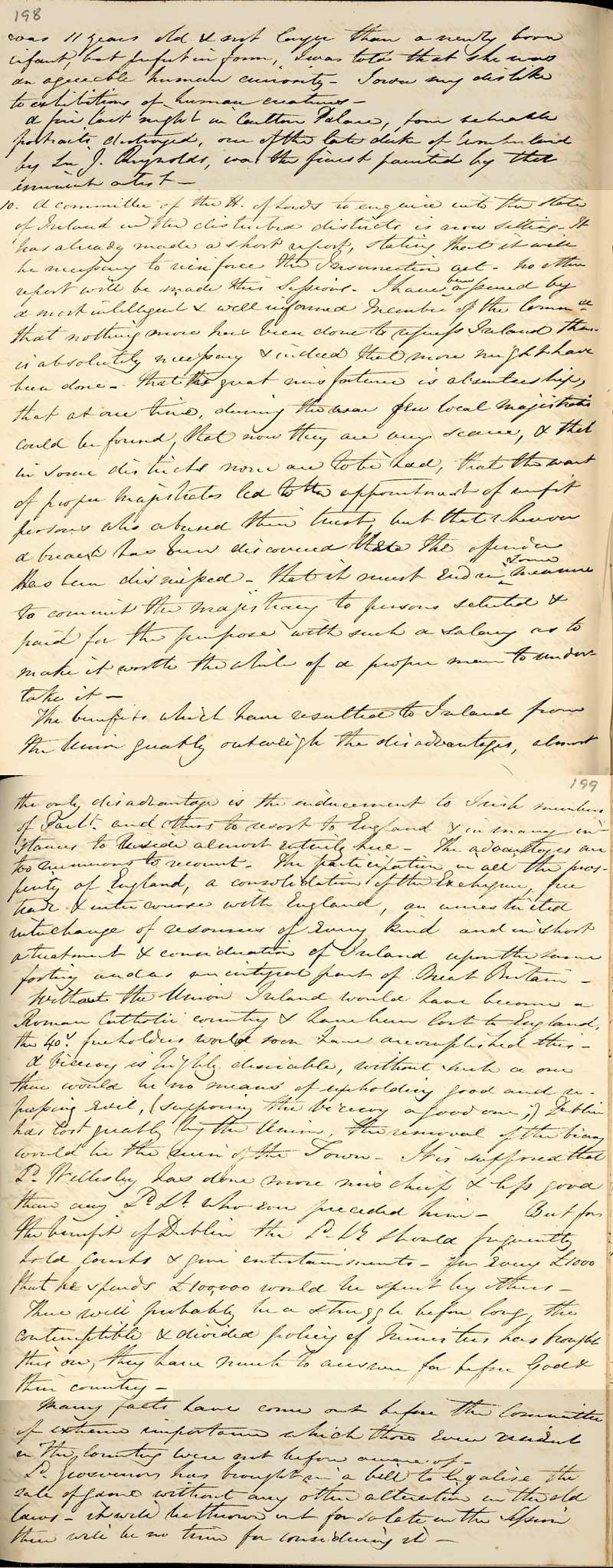 Diary entry for 10 June 1824 (Ne 2F/1/1 pp 198-199)