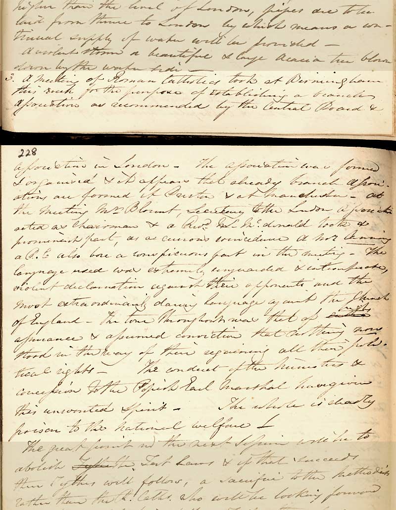 Diary entry for 3 October 1824 (Ne 2F 1, pp. 227-228)