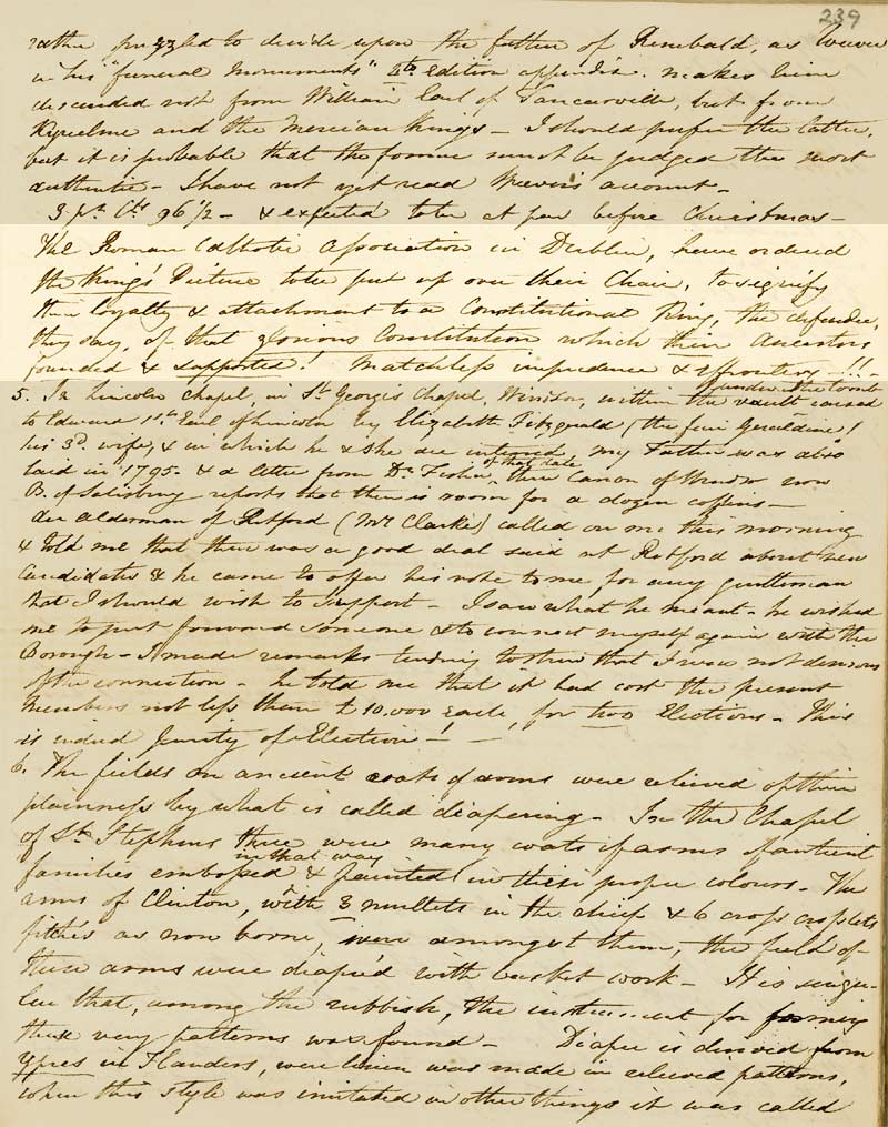 Diary entry for 4 November 1824 (Ne 2F 1, p.239)