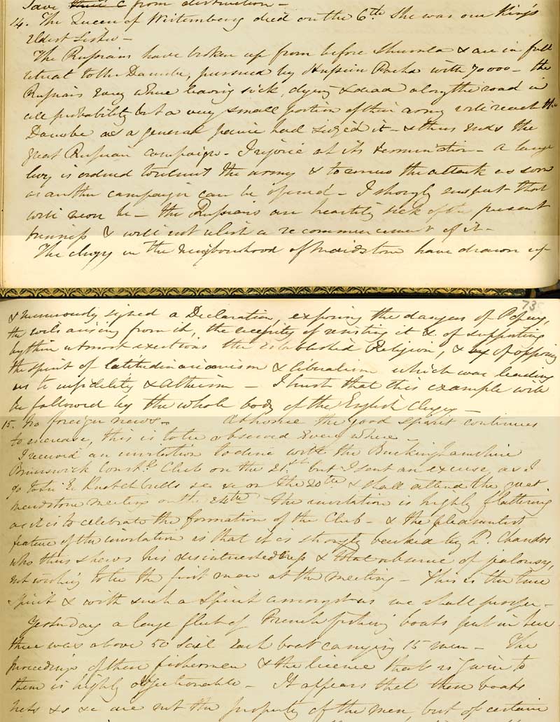 Diary entry for 14 October 1828 (Ne 2F 3, p.72-73)