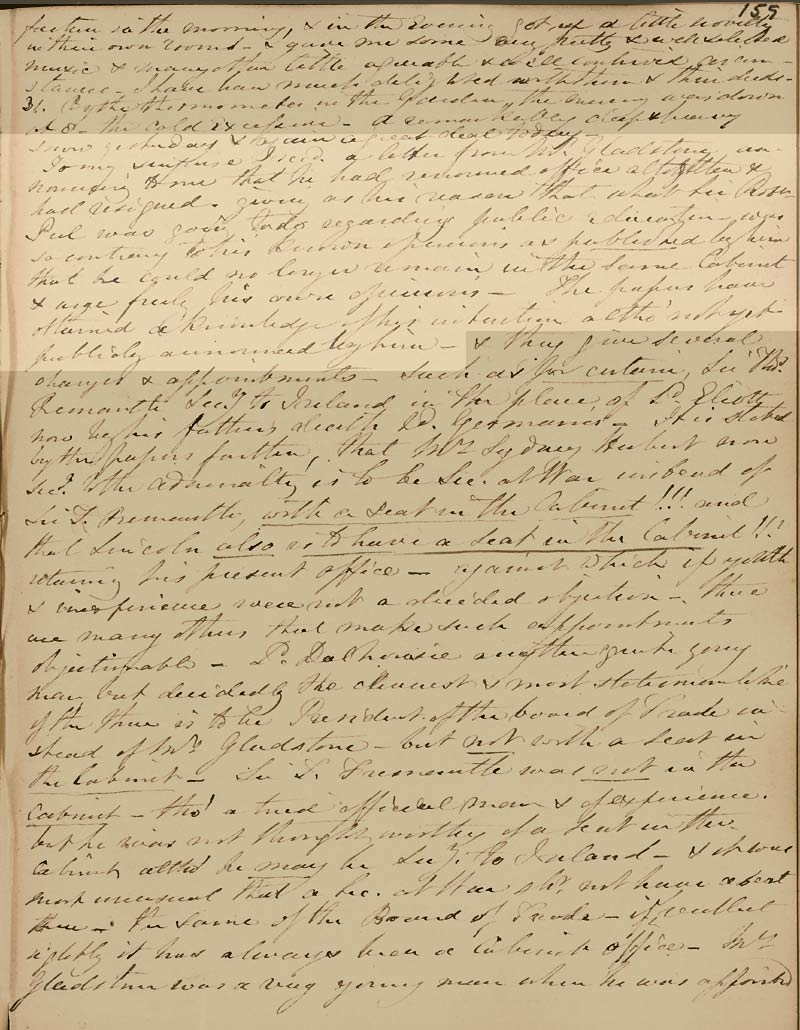 Diary entry for 31 January 1845 (Ne 2F 7, p.159)